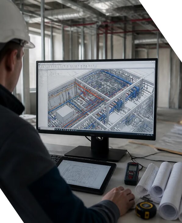 Создание BIM модели инженерных сетей для объектов в Великом Устюге